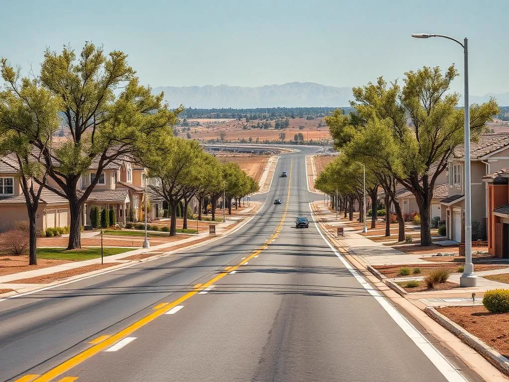 Panama Lane corridor neighborhood in Bakersfield, California