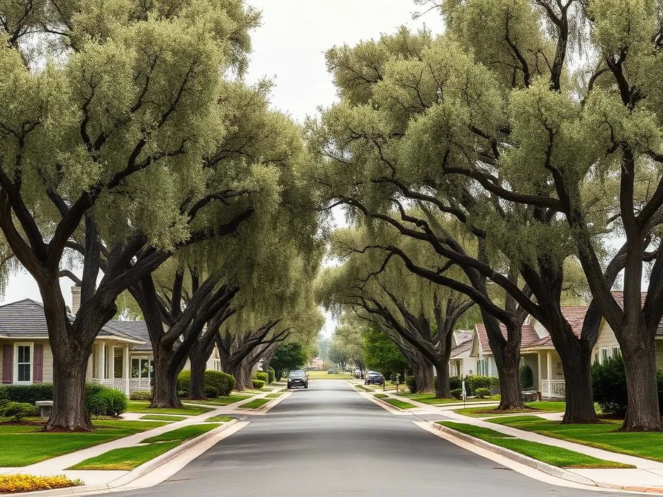 Sycamore neighborhood in Chico, California