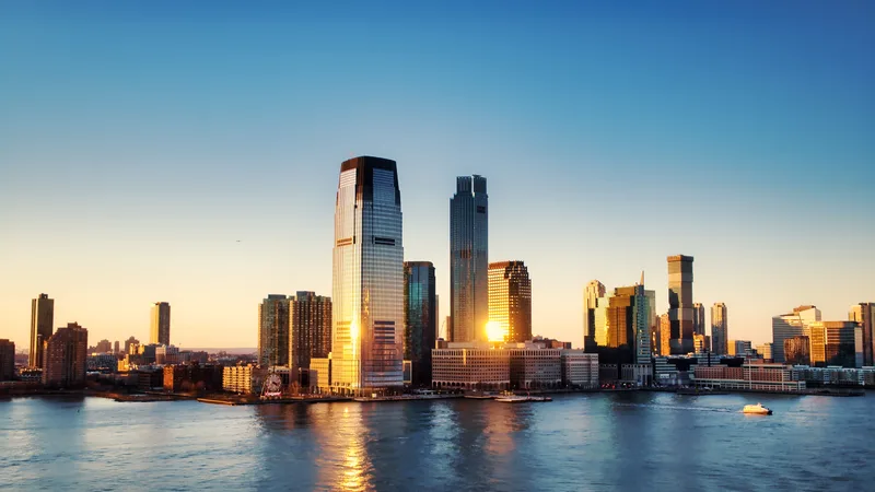 Downtown neighborhood in Jersey City, New Jersey