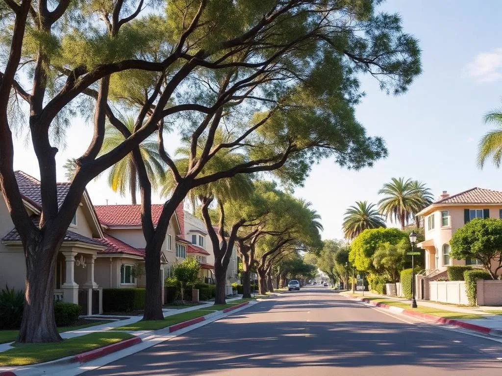 Bixby Knolls neighborhood in Long Beach, California