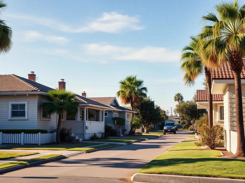 Wrigley neighborhood in Long Beach, California
