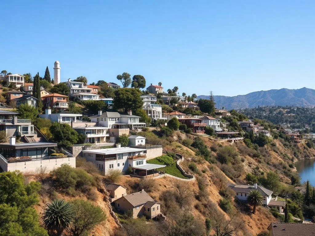 Silver Lake neighborhood in Los Angeles, California