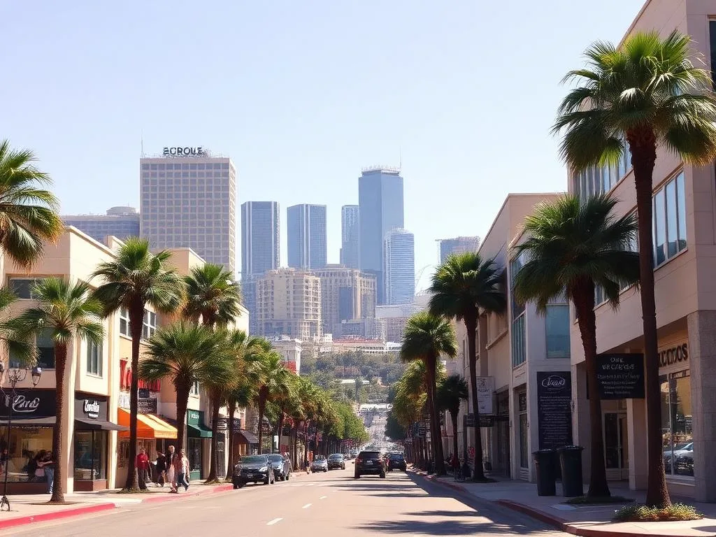 Westwood neighborhood in Los Angeles, California