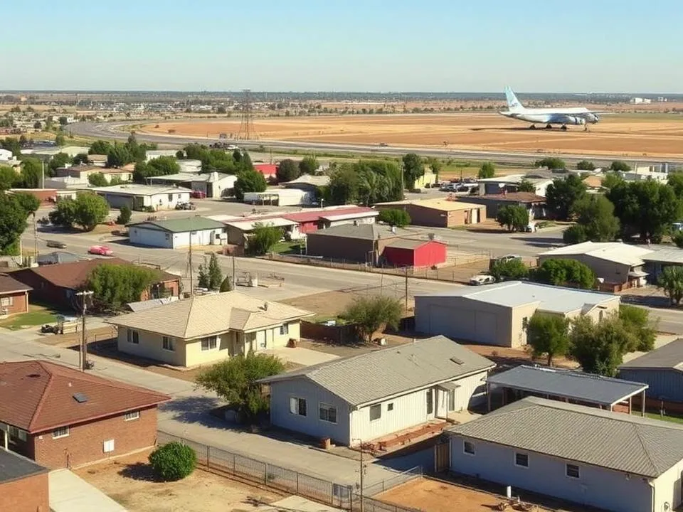 Airport District neighborhood in Modesto, California