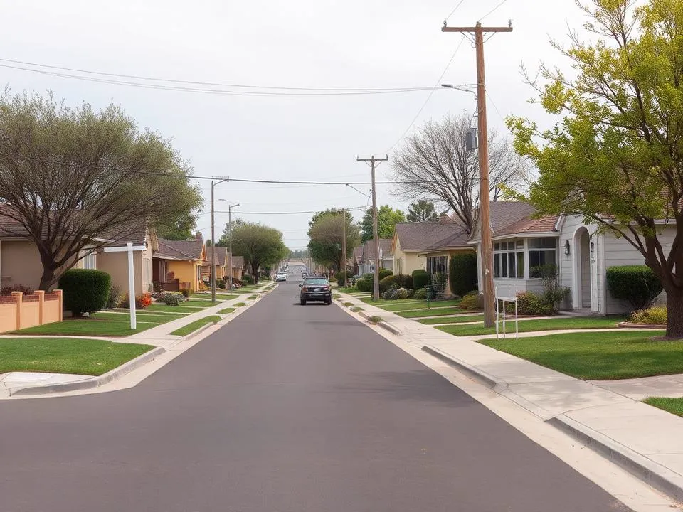 Rose Avenue neighborhood in Modesto, California