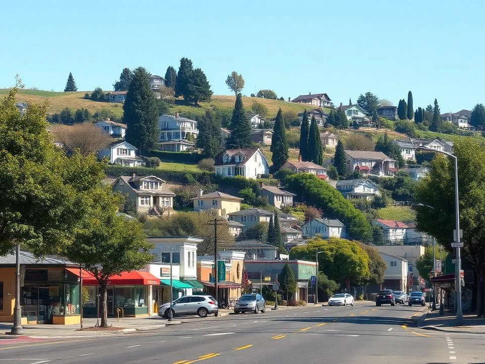 Laurel neighborhood in Oakland, California