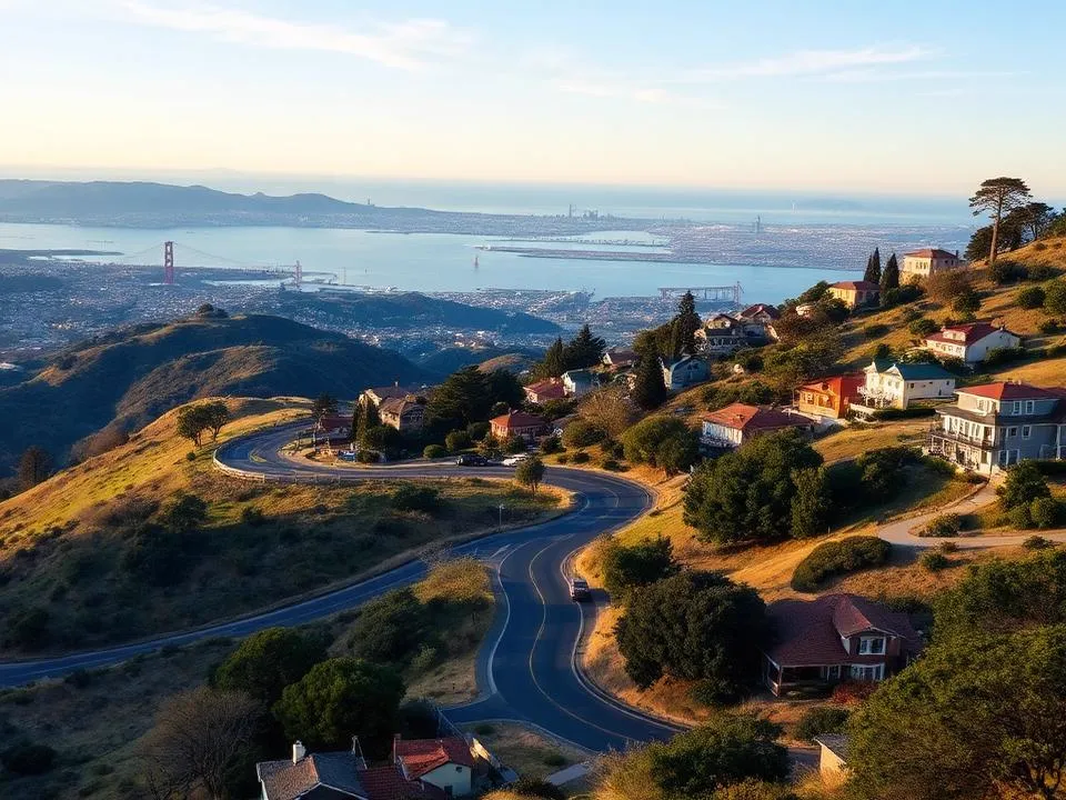 Oakland Hills neighborhood in Oakland, California
