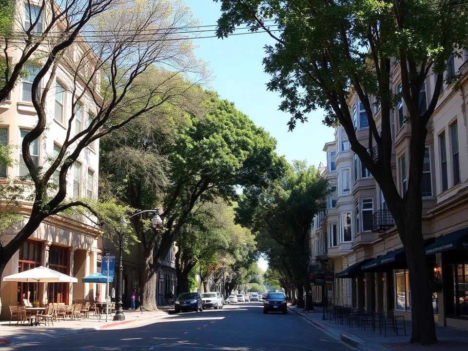 Piedmont Avenue neighborhood in Oakland, California