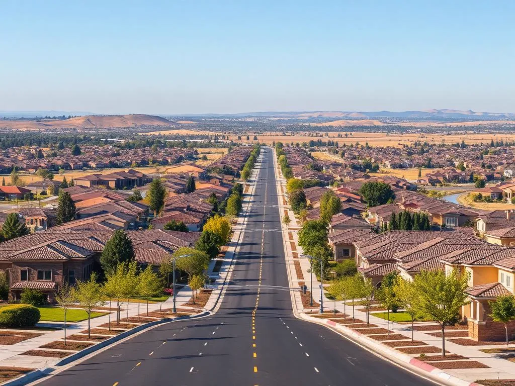 Natomas neighborhood in Sacramento, California