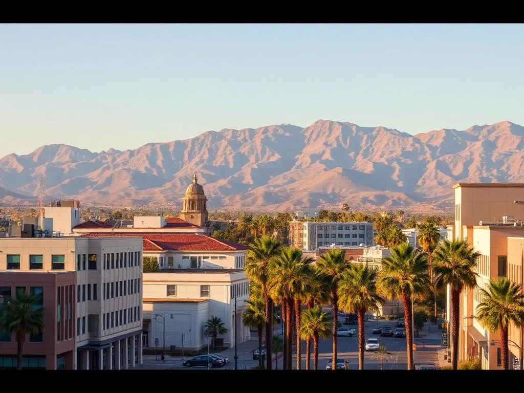 Downtown San Bernardino neighborhood in San Bernardino, California