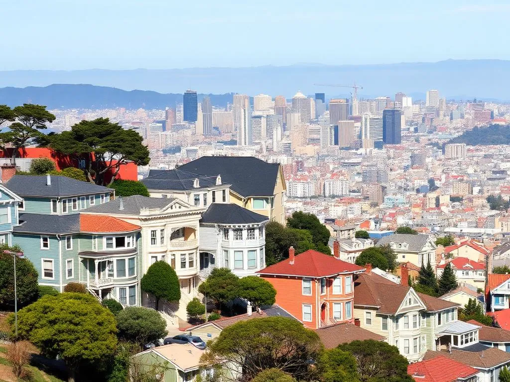 Potrero Hill neighborhood in San Francisco, California