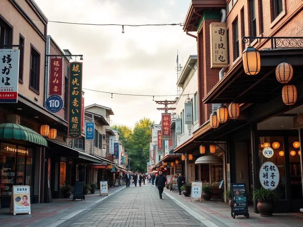Japantown neighborhood in San Jose, California