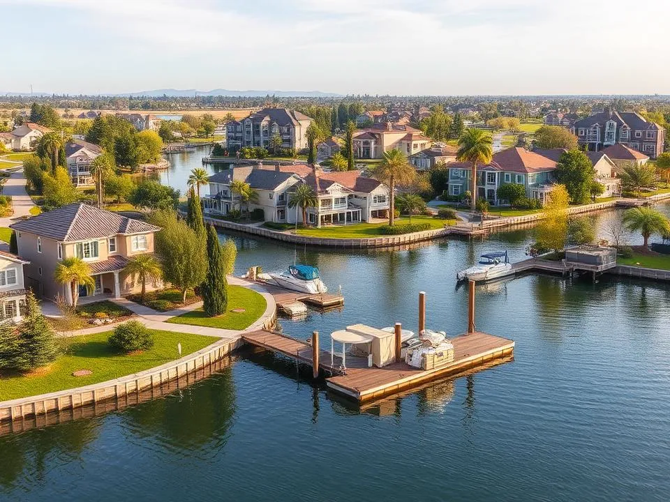 Brookside neighborhood in Stockton, California