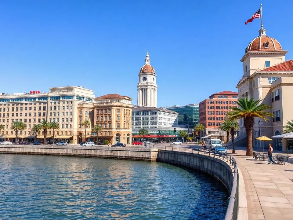 Downtown Stockton neighborhood in Stockton, California