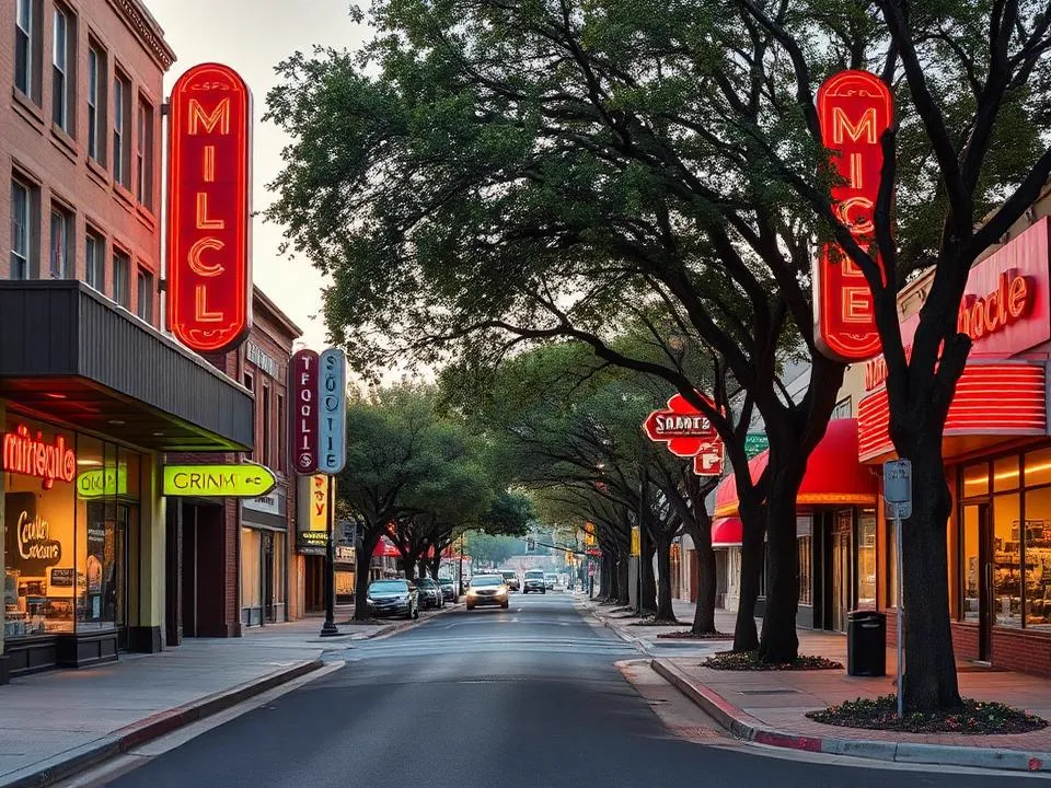 Miracle Mile neighborhood in Stockton, California